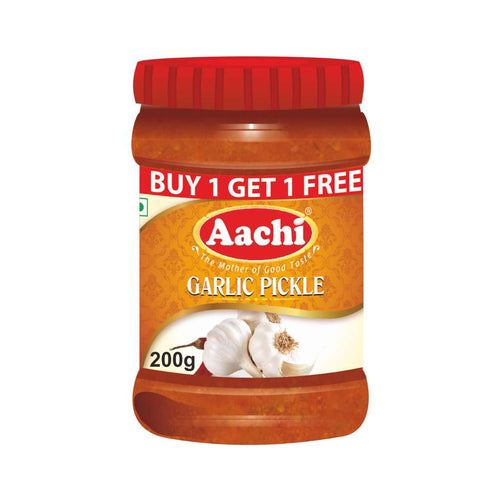 Aachi Garlic Pickle - 200g Buy 1 Get 1 Free